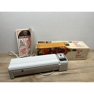 Vtg Sears Seal N Save Cook Save Prepaire Preserve Food Sealing White Machine